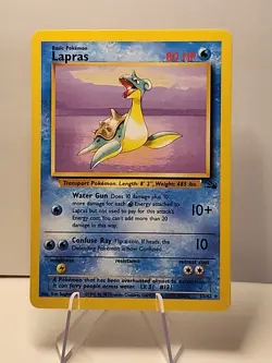 Lapras 25/62 Fossil Regular Vintage Pokemon TCG LP - Image 1