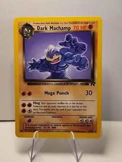 Dark Machamp 27/82 Team Rocket Regular Vintage Pokemon TCG LP - Image 1