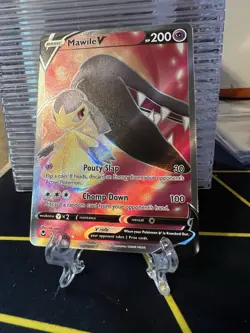 Pokemon TCG Mawile V 178/195 Silver Tempest Ultra Rare Holo Near Mint - Image 1