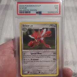 2008 Pokemon D & P Scizor Majestic Dawn #29 PSA 7 NM - Image 1