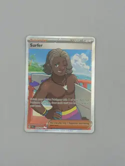 Pokemon TCG Surging Sparks Trainer Surfer Double Rare Holo 235/191 NM/LP - Image 1
