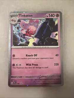 2025 Pokemon Scarlet & Violet Black Star ⭐ Promo Cosmos Holo Tinkaton 140 - Image 1