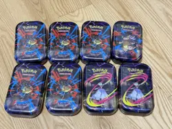 Pokemon TCG Mega Evolution Mega Heroes Sealed Mini Tins Set Of 8 SHIP NOW - Image 1