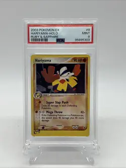 2003 Pokemon EX Ruby & Sapphire Hariyama Holo Mint PSA 9 - Image 1
