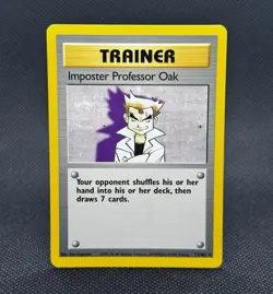 Pokemon Tcg Imposter Professor Oak 73/102 Base Set Non Holo - Image 1