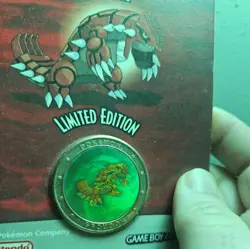 2003 Pokemon Ruby GBA GameBoy Preorder Bonus Collector’s Coin NEW SEALED - Image 3