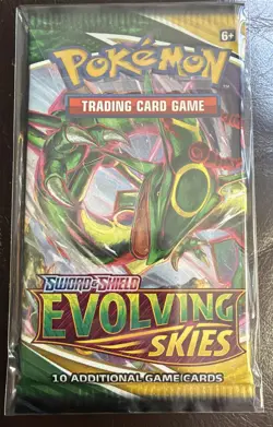 Pokemon TCG Evolving Skies Booster Pack Lot of 3 Sealed Sword & Shield - Image 4