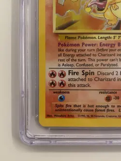 🔥 Pokemon unlimited CHARIZARD CGC 10 GEM MINT Base set 4/102 - Image 5