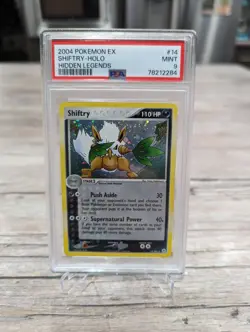 PSA 9 MINT Pokemon SHIFTRY Holo Rare 2004 ex Hidden Legends #14/101 - Image 1