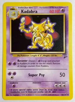 2000 Pokemon Set 2 Kadabra #46/130 LP - Image 1