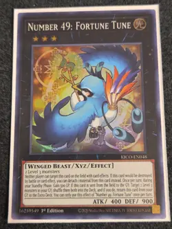 Number 49: Fortune Tune - KICO-EN048 - Super Rare - 1st Edition Near Mint Yugioh - Image 1