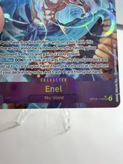 One Piece TCG - Enel (OP15-118) (Alt Art) SEC - Adventure on Kami's Island NM/M - Image 3