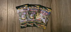 Pokemon TCG Evolving Skies Booster Pack LOT of 3 Factory Sealed - Image 1