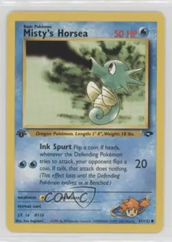Misty's Horsea 1st Ed. Pokemon Gym Challenge #87 2000 - Image 1