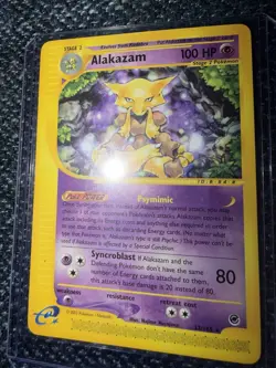 Pokemon Alakazam 033/165 Expedition Base Set Regular Rare Card 2002 - Image 1