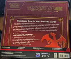 Pokemon TCG Charizard EX Super-Premium Collection Box Sealed New Packs Statue - Image 3