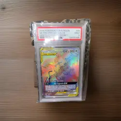POKEMON SUN & MOON HIDDEN FATES 2019 FA/MOLTRES & ZAPDOS & ARTICUNO GX PSA 9 - Image 1