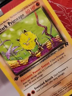 [NM] 2000 Pokemon Team Rocket Dark Primeape 1st Edition #43/82 Uncommon - Image 2