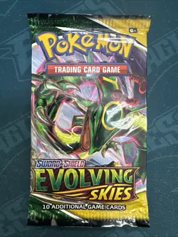 2021 POKEMON SWORD & SHIELD EVOLVING SKIES SEALED PACK - Image 1