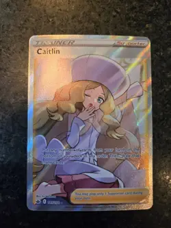 Pokemon Caitlin 189/198 Swsh06: Chilling Reign Ultra Rare Full Art Holo - Image 1