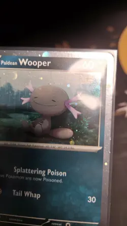 Pokemon - Wooper SVP 041 Black Star Promo Cosmos Holo NM HD SWIRL - Image 5