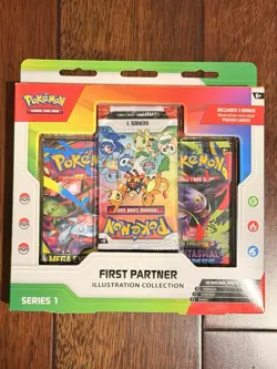 Pokemon TCG First Partner Illustration Collection Series 1 New Sealed *Error Box - Image 1