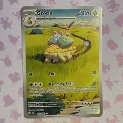 Pokemon Grotle 164/162 SV05 Temporal Forces Full Art Holo Illustration Rare - Image 1
