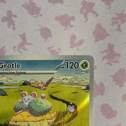 Pokemon Grotle 164/162 SV05 Temporal Forces Full Art Holo Illustration Rare - Image 3