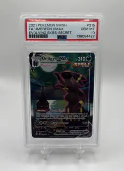Pokemon 2021 Umbreon VMAX 215/203 Alt Art Evolving Skies GEM MINT PSA 10 - Image 1