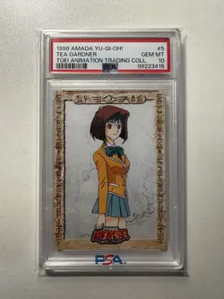 1998 Amada Yu-Gi-Oh! Tea Gardner Toei Animation Trading Collection PSA 10 - Image 1
