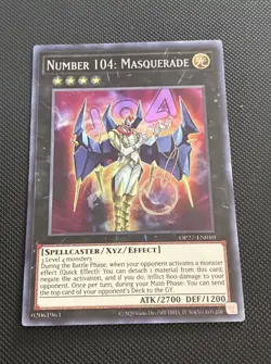 Yugioh | Number 104: Masquerade OP27-EN010 OTS Pack 27 Super Rare Mint NM - Image 1