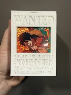 Storage Deck Box ONE PIECE TCG Strawhat, Fits Full 61 Card Deck w/ Sleeves. - Image 1