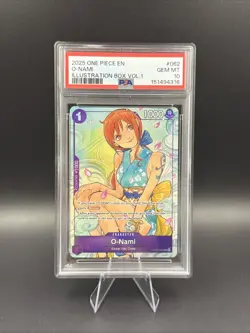 One Piece O-Nami OP05-062 Illustration Box Vol 1 Promo Foil PSA 10 2025 - Image 1