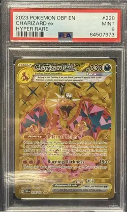 Pokemon Card - Obsidian Flames EN Charizard EX Hyper Rare 228/197 - PSA 9 - Image 1