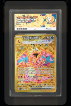 Charizard EX 228/197 SV3 Obsidian Flames Gold Hyper Rare Pokemon 2023 Ace Mint 9 - Image 1