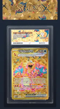 Charizard EX 228/197 SV3 Obsidian Flames Gold Hyper Rare Pokemon 2023 Ace Mint 9 - Image 3