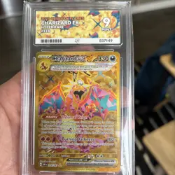 Pokemon TCG Hyper Rare Gold Charizard EX Card Obsidian Flames Ace 9 228/197 - Image 1