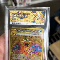 Pokemon TCG Hyper Rare Gold Charizard EX Card Obsidian Flames Ace 9 228/197 - Image 4