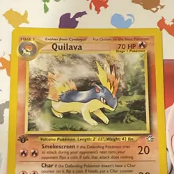 Quilava 47/111 NM Uncommon 1st Edition Neo Genesis 2000 Pokemon TCG - Image 3