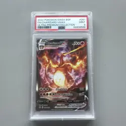 2022 POKEMON SWSH BLACK STAR PROMO #261 FULL ART/CHARIZARD VMAX PSA 9 - Image 1