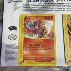 SEALED Pokemon TCG Scan-Tastic Spectacular e-Reader Series Ho-Oh Rapidash PROMO - Image 2