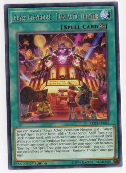 Abyss Playhouse Fantastic Theater 1st Edition LED3-EN048 1996 Yu-gi-oh Card - Image 1