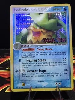 Ludicolo Deoxys Holo Rare Pokemon TCG Card 10/107 - Image 1