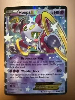 Pokemon TCG Hoopa EX XY Black Star Promos XY85 Holo Promo Card - Image 1