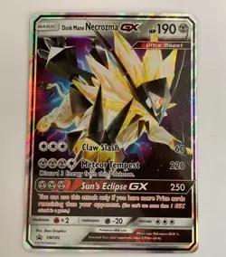 Pokemon TCG Dusk Mane Necrozma GX Holo Card 90/156 Sun And Moon Ultra Prism 190 - Image 1
