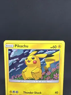 Pokemon TCG Pikachu SM206 Black Star Promo Cosmos Holo Sun & Moon Card - Image 3