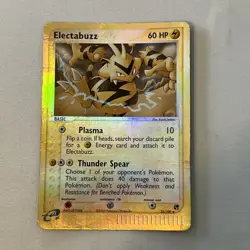 Pokemon Electabuzz Reverse Holo Card 35/100 Sandstorm Damaged - Image 1