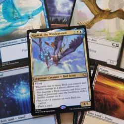 Commander Magic Deck MTG Cards = ALL 100 ***White & Blue BIRDS Kastral Tribal*** - Image 1