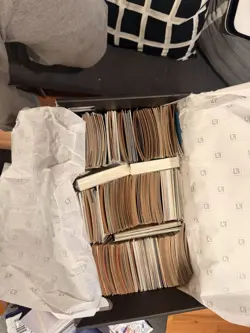 Large Assorted Collectible Card Game Lot Box Standard Card Size Card Stock - Image 1