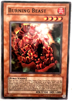 YuGiOh! - Burning Beast - MFC-016 - Unlimited - Common - Image 1